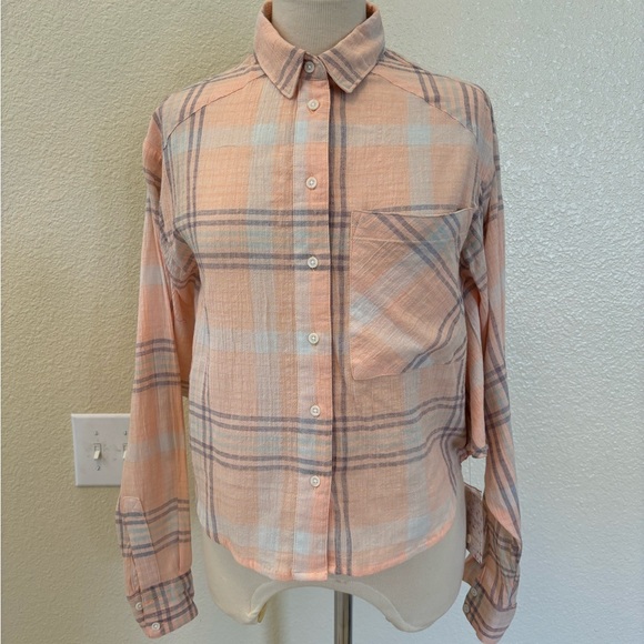 Free People Paradise Garden cutie cropped button up shirt NWT - Picture 2 of 8